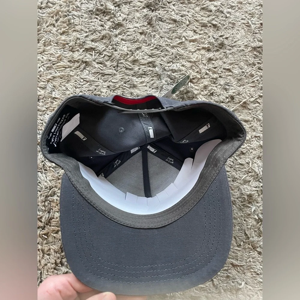 True Canvas Five Panel SnapBack / charcoal / enjoy the walk/ NWT - Picture 6 of 6